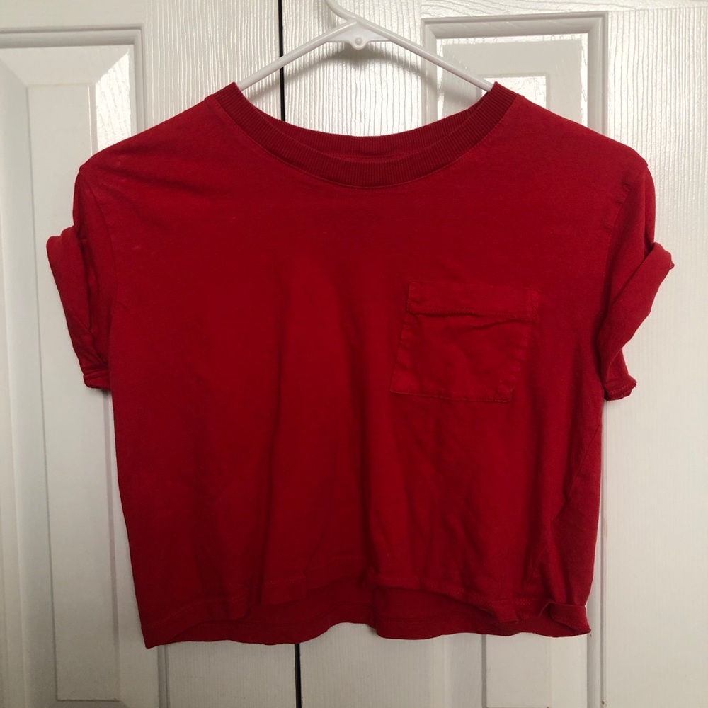 H&M red and blue crop top bundle